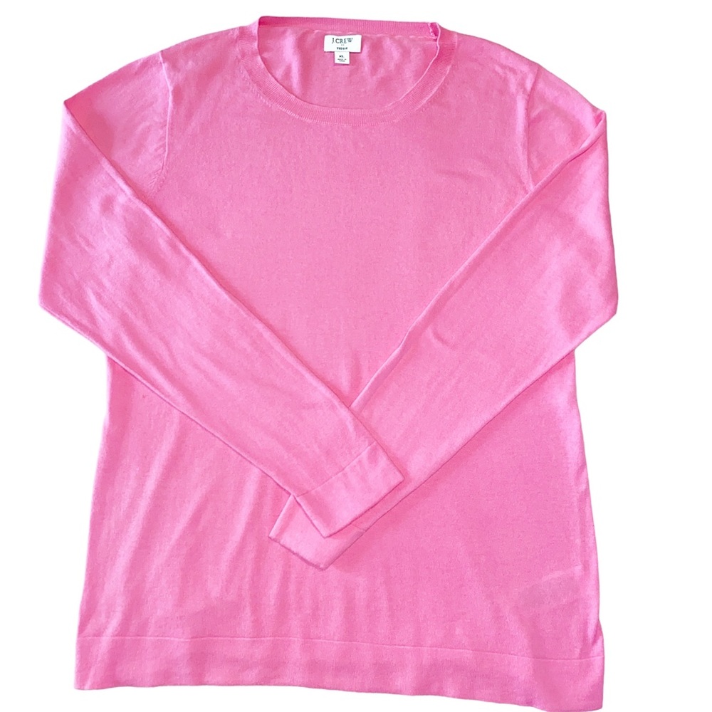 J. Crew Teddie Long Sleeve Cotton Crewneck Sweater Size XL